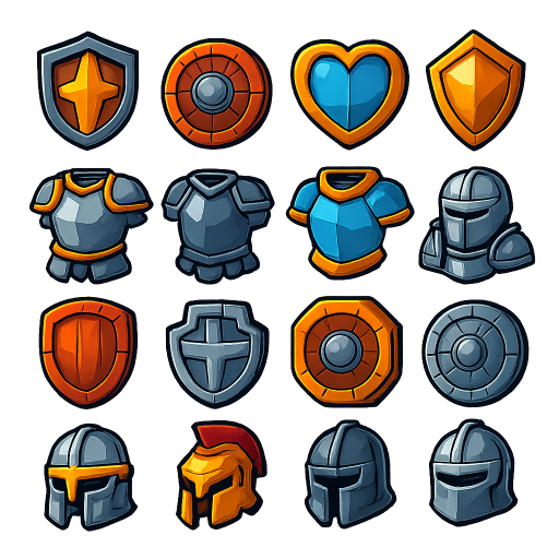 Shields & Armor Game Assets preview