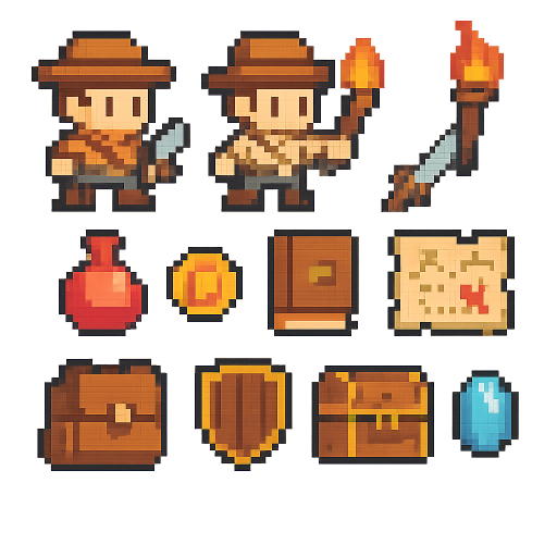 Adventurer Character Game Assets preview