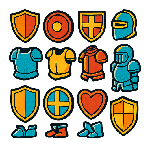 Shields & Armor Game Assets preview
