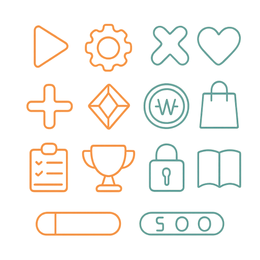 Game UI Icons Game Assets preview