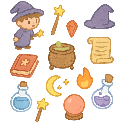 Little Wizard Game Assets preview