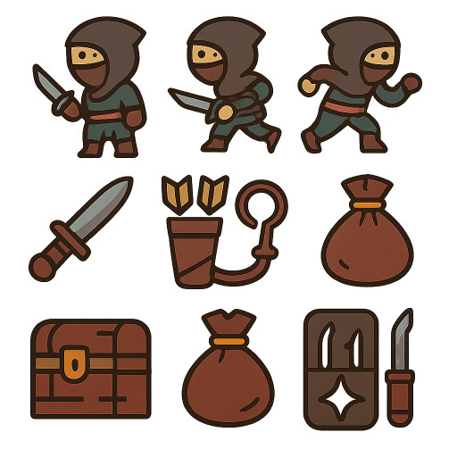 Rogue Game Assets preview