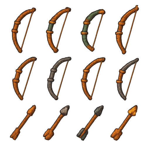 Bows & Arrows Game Assets preview