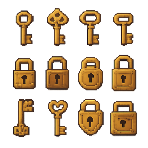 Keys & Locks Game Assets preview