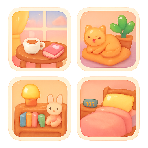 Cozy Room Scene Illustrations preview