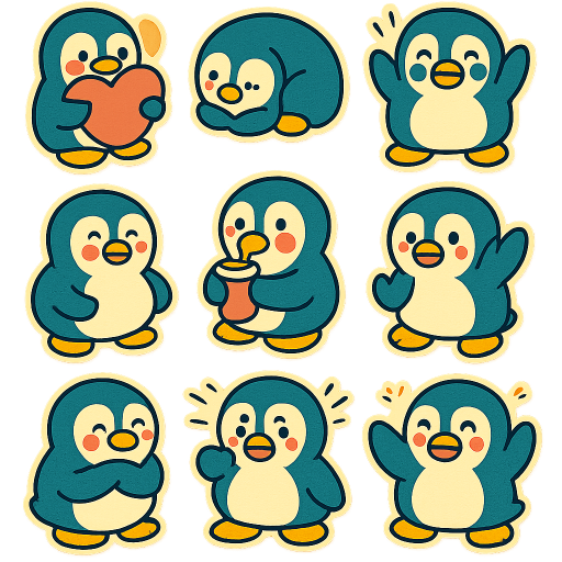 Little Penguin Stickers preview