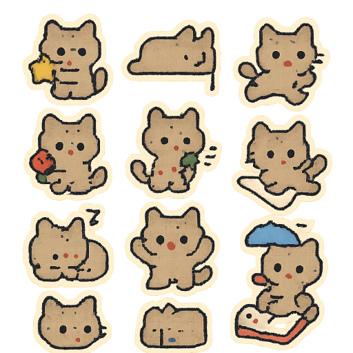 Prim Cat Stickers preview