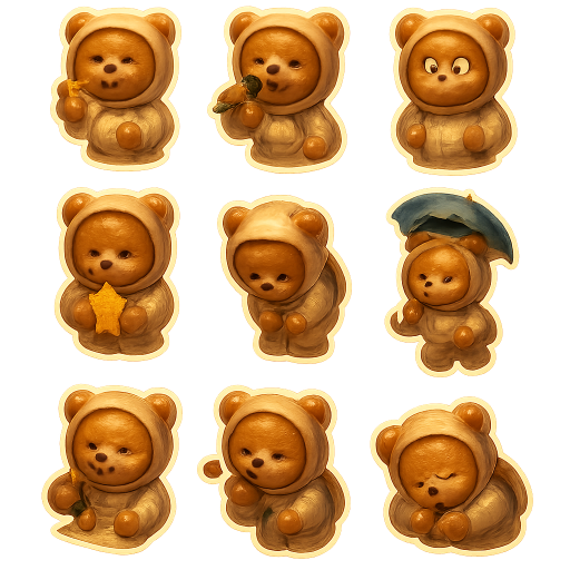 Spacesuit Bear Stickers preview