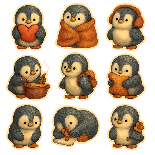 Little Penguin Stickers preview