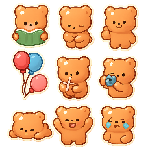 Baby Bear Stickers preview